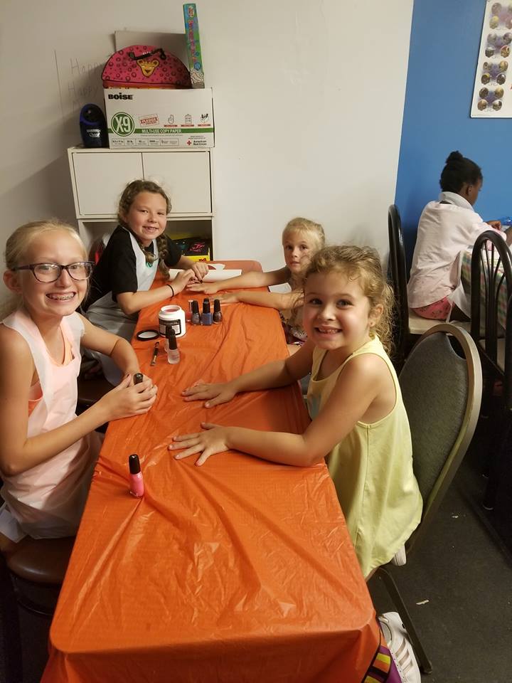 Painting nails Christian County YMCA